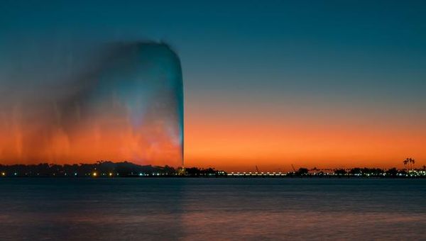 King Fahd's Fountain in Jeddah, Saudi Arabia